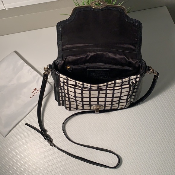 Coach Madison Small Sadie Flap Satchel In Graphic Print - Picture 10 of 15